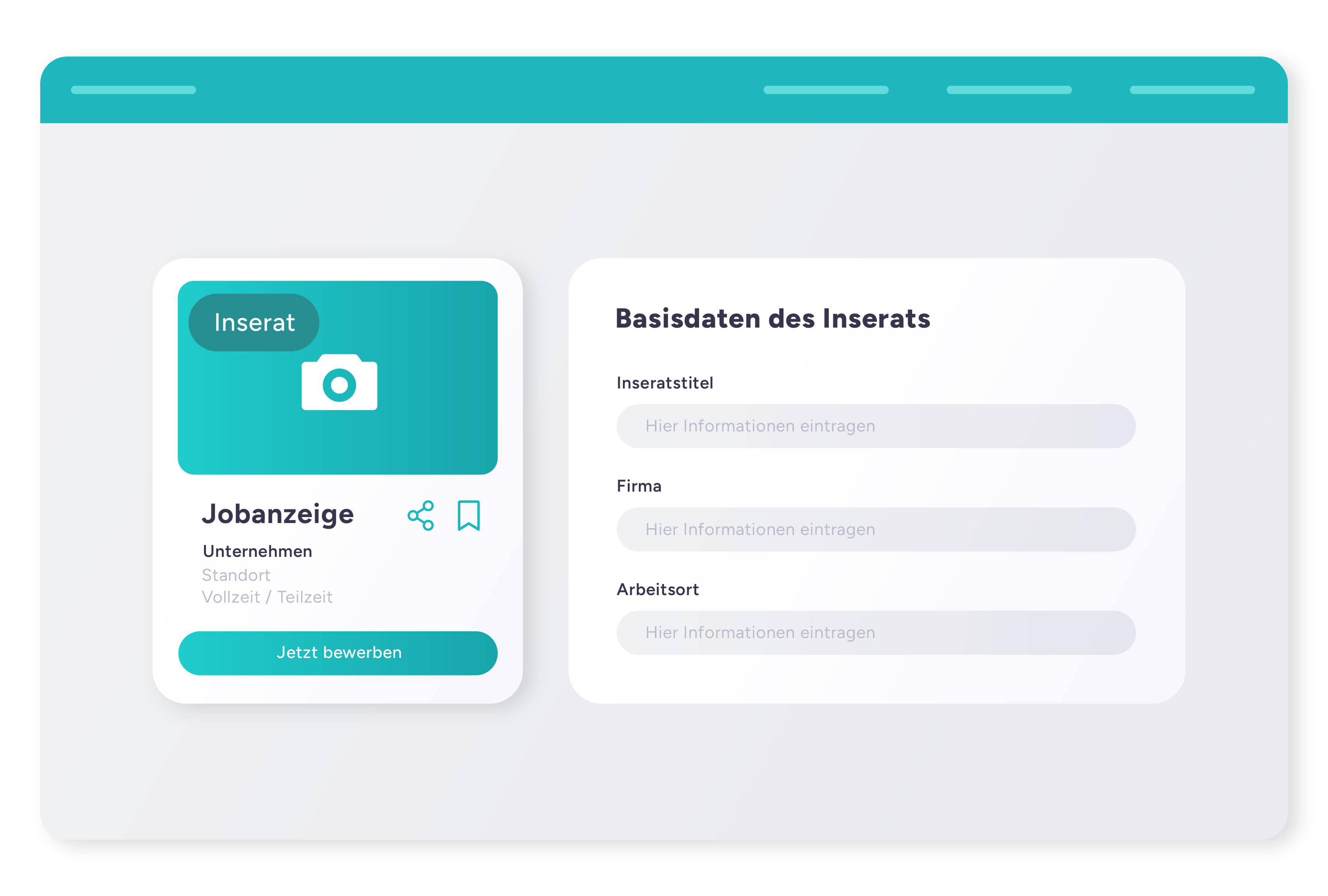 Inserat Schritt für Schritt erstellen