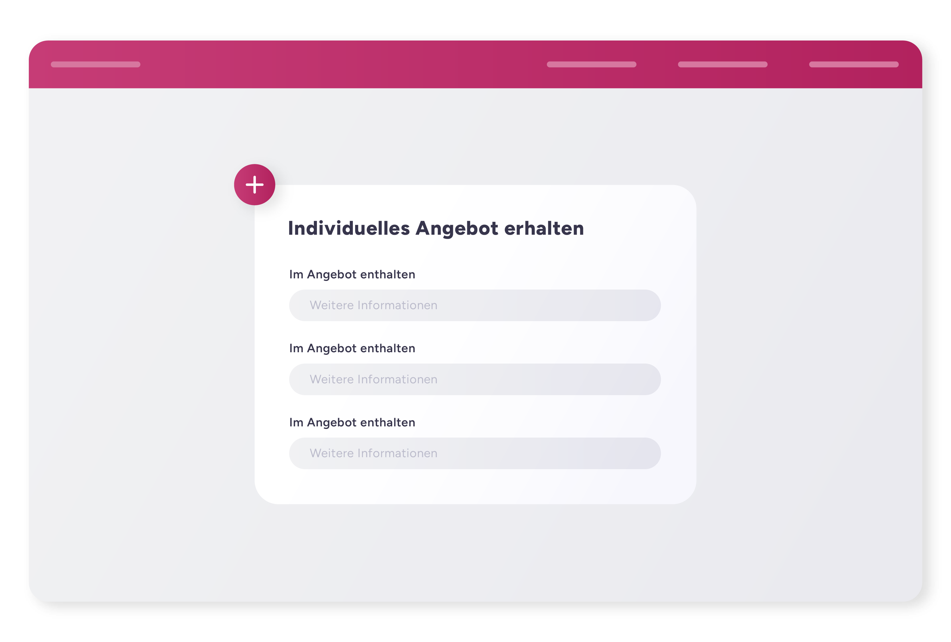 Individuelles Angebot erhalten